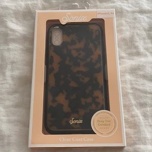 Sonix Brown Tortoise iPhone XS/X Case in Brown